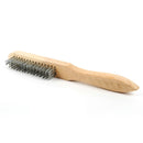 Wire Brush 4 row Steel with Scraper