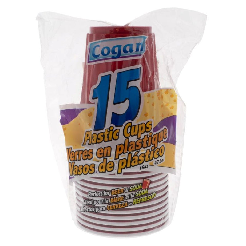 PLASTIC CUPS 15PK