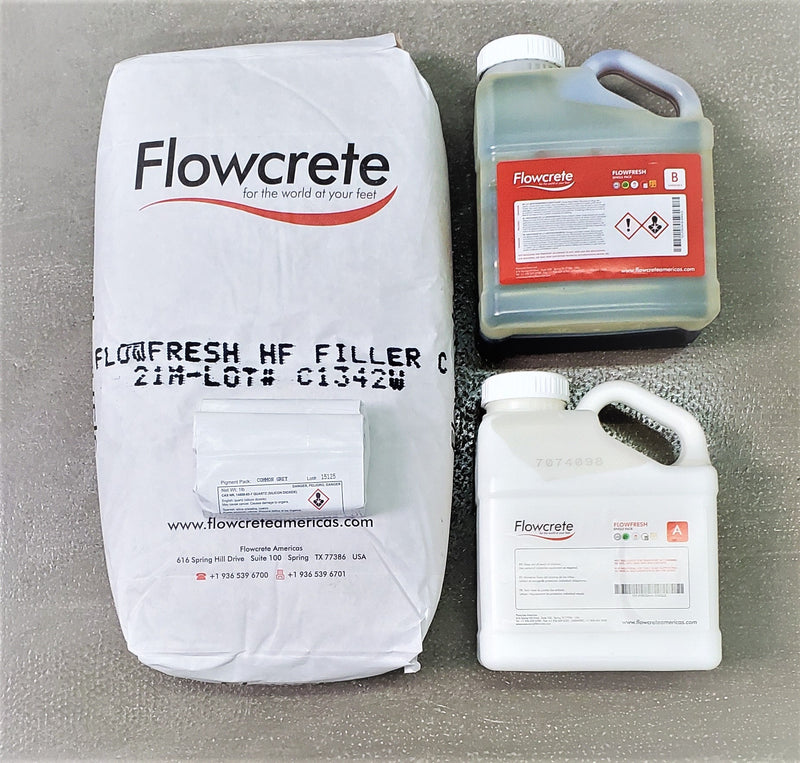 FLOWFRESH HF - Trowel Applied Cementitious Urethane - Dark Grey 66 lbs
