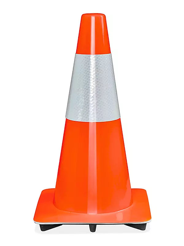 Reflective Traffic Cones - 18", Orange