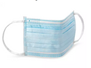 DELUXE SURGICAL FACE MASK - BLUE 50/bx