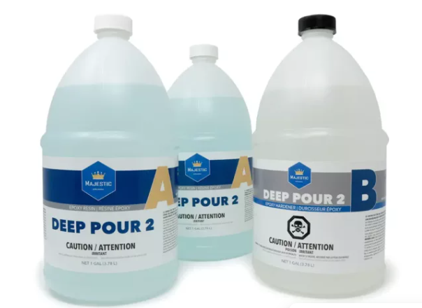 LABCAST THICK UV - 100% Solids Crystal Clear Thick Pour Epoxy Casting Resin - 1 gal kit