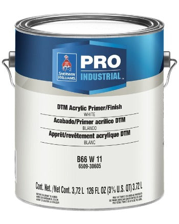 Pro Industrial DTM Acrylic Primer-Finish B66W00011 White
