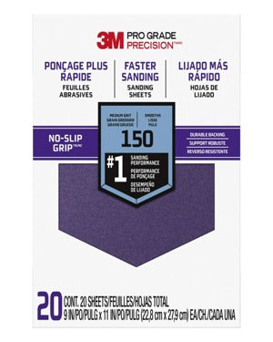 3M Pro Grade Precision FASTER SANDING Sanding Sheets