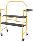4' Portable Scaffold with Safety Rail and Tool Shelf