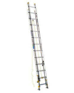 Werner The Equalizer D1700-2EQ Series Type II Aluminum D-Rung Extension Ladder