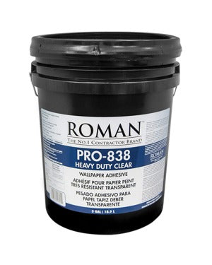 ROMAN PRO-838 Heavy Duty Clear Wallcovering Adhesive