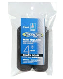 Contractor Series Black Foam Mini Rollers (2 pk)