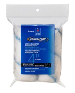 Contractor Series Large Diameter Striped Woven Mini Roller Cover (2 pk)