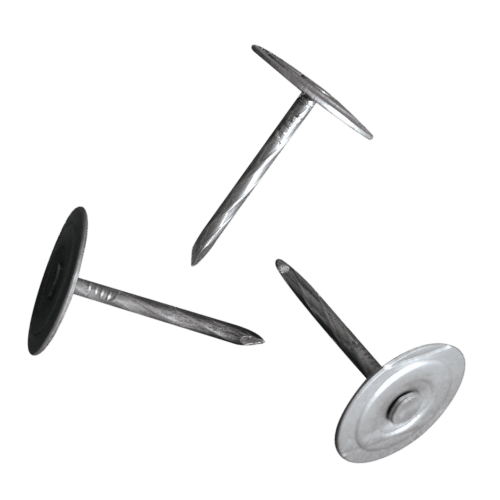 NAILS WITH STEEL WASHERS FOR ROOFING (SOPREMA Round-Top Roofing Nails)