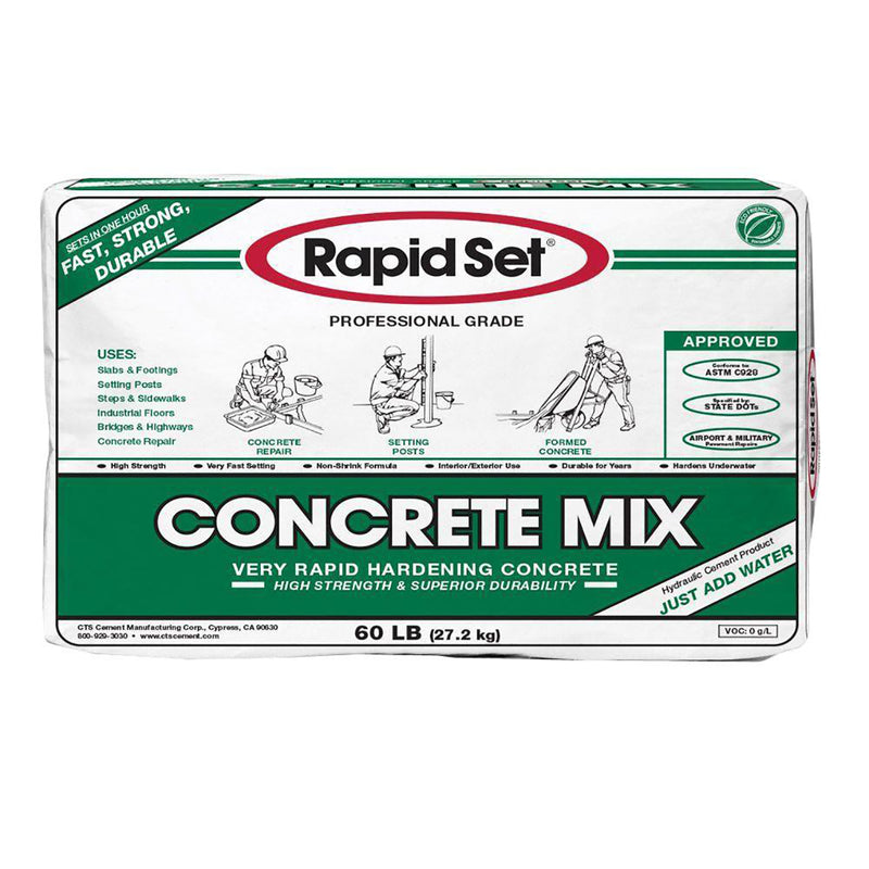 FAST SET HIGH STRENGTH - CONCRETE MIX - 60 LBS