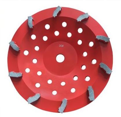 HTG CW1 10" Radial Type 10 Segment Diamond Concrete Grinding Cup Wheel